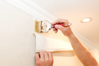 Pose de papier peint à Cusy — revêtements muraux et toiles de verre